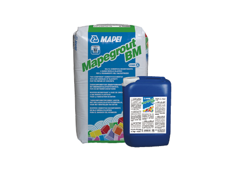 MAPEI Mapegrout BM двухкомпонентный цементный состав тиксотропного типа с низким модулем упругости для ремонта бетона