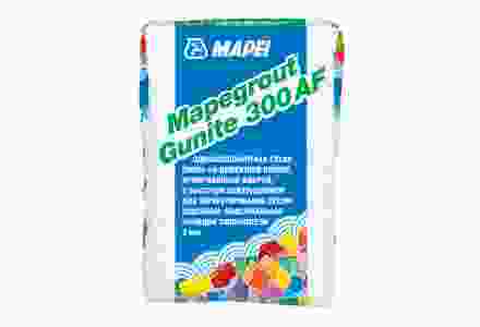 MAPEI Mapegrout Gunite 300 AF однокомпонентная готовая смесь без ускорителей на цементной основе для ремонта бетона методом сухого  торкретирования