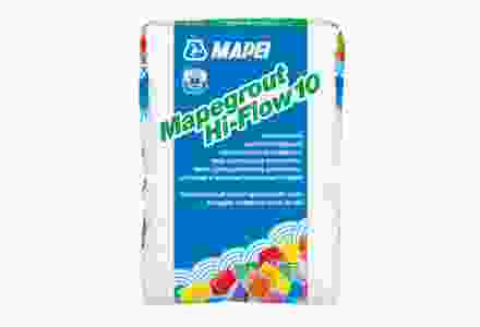 MAPEI Mapegrout Hi Flow 10 безусадочная быстротвердеющая ремонтная смесь наливного типа, содержащая полимерную фибру