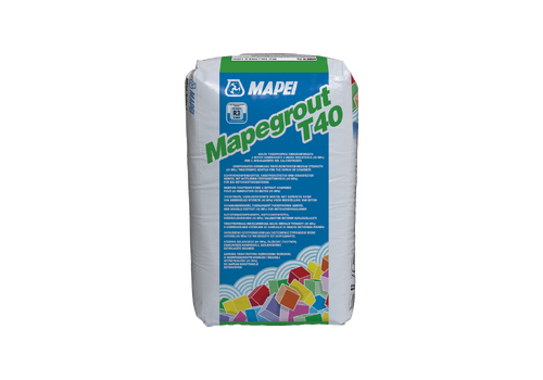 MAPEI Mapegrout T40 безусадочная быстротвердеющая ремонтная смесь средней прочности тиксотропного типа, содержащая полимерную фибру