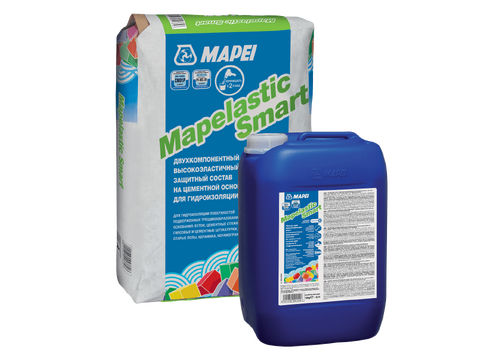 Двухкомпонентная гидроизоляция MAPEI Mapelastic SMART