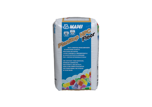 MAPEI Planitop HPC Floor армированный фиброй, с компенсированной усадкой, высокопрочный, высокопластичный, высокотекучий, цементный раствор для усиления верхних поверхностей плит перекрытия