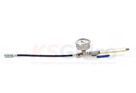 Насадка-удочка для однокомпонентного насоса с манометром
